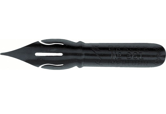Oblique Penholder von BRAUSE Holz mit Messing Flansch schräger